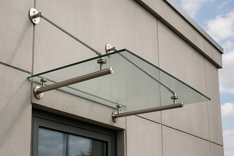 Stainless Steel Glass Canopy