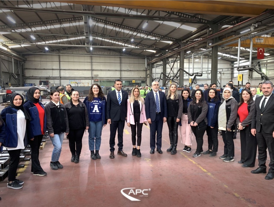 Prof. Dr. Vedat Işıkhan and Mayor of Pursaklar Ertuğrul Çetin Factory Visit